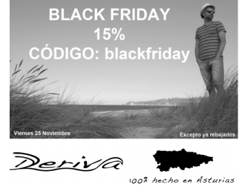 DERIVA CREACIONES Black Friday 15% Código: blackfriday