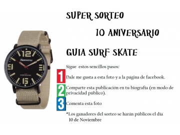 SUPER SORTEO 10 ANIVERSARIO GUIA SURF SKATE