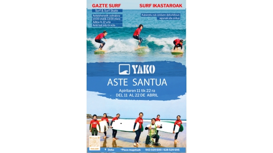 Apuntante con la Escuela de Surf YAKO  esta Semana Santa   Apuntante con la Escuela de Surf YAKO  esta Semana Santa