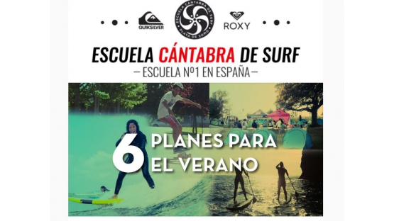 6 planes divertidos para disfrutar del verano con la ESCUELA CANTABRA DE SURF